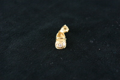 14KT Y/G Shoe Pendant