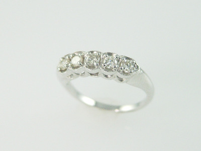 14KT White Gold Diamond 0.35ct Band