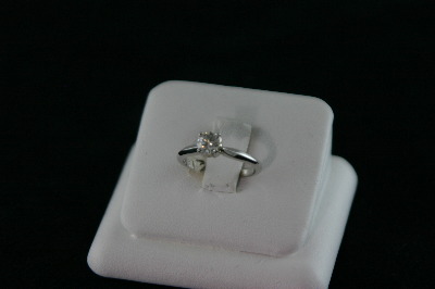14KT White Gold Round Diamond 0.52ct Solitaire