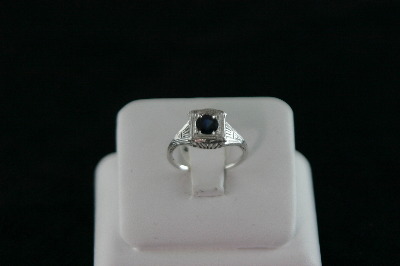 Platinum Ring Sapphire 0.71ct Solitaire