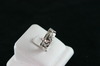14KT White Gold Cubic Bezel Set Band 7.8gr
