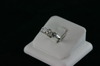 14KT White Gold Four Cubic Ring 5.6gr