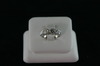 14KT White Gold Four Cubic Ring 5.6gr