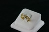 14KT Y/G Set Diamond 0.25ct - One Round Diamond 0.32ct Ring