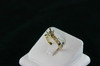 14KT Y/G semi-Princess Cut Diamond 0.40ct Ring 4.1gr