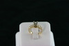 14KT Y/G semi-Princess Cut Diamond 0.40ct Ring 4.1gr