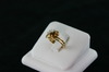 14KT Y/G Set Round Diamonds 0.15ct- Center Marquise Diamond 0.18ct Ring 3.8gr