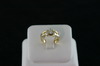 14KT Y/G Princess Cut Diamond 0.50ct Marquise diamonds 0.21ct Ring
