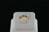 14KT Y/G Ruby 0.40ct Band