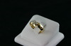 14KT Y/G Three Stone Diamond 0.69ct. - J- SI3 Band