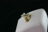 14KT Y/G Pear Shape Diamond 1.77ct H-I1- Baguette Diamonds 0.80ct Ring