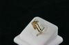 14KT Y/G Set -Diamond 0.16ct center Round Diamond 0.24ct Ring