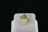 14KT Y/G Set -Diamond 0.16ct center Round Diamond 0.24ct Ring