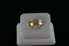 14KT Y/G Diamond Baguette 0.28ct., One Round Diamond 0.42ct Ring