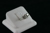 Platinum Semi- Filigree Set - 2 Baguettes 0.28ct - 8.7gr