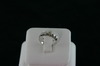 14KT White Gold 4 Diamond 0.35ct/Center Diamond 0.30ct Ring