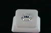 14KT White Gold Sapphire 0.85ct Band - 3.7gr