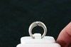 14KT White Gold "Tension Set" with One Round Diamond 0.33ct Band 12.4gr