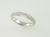 18kt White Gold Pave' Diamond 0.95Ct Band