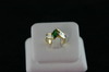 14KT White Gold Baguette Diamond 1.00ct Center Marquise Tsavarate Garnet 0.85ct