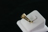 14KT Y/G Semi Diamond Channel Set Baguette 1.75ct Ring