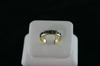 14KT Y/G Princess Cut Sapphire 1.85ct Band