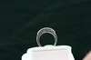 14KT White Gold "MOM" Diamond Bezel 0.15ct Band