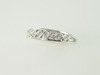 14KT White Gold "MOM" Diamond Bezel 0.15ct Band