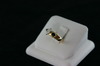 14KT Y/G Pear Shape Diamond 0.41ct.-Pear Shape Sapphires 0.41ct Band