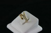 14KT Y/G Semi -Diamond Baguette 0.85ct Ring