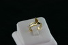 14KT Y/G Semi -Diamond Baguette 0.85ct Ring