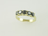 14KT Y/G Black Diamond 1.15ct Band