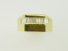14KT Y/G Channel Set Diamond Baguette 1.00ct Ring 9.4gr