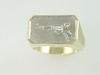 14KT Y/G Diamond Baguette 0.70ct Gun Ring - 15.1gr