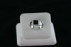 14KT White Gold Onyx Ring5.1gr