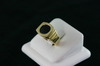 14KT Y/G Round Flat Onyx Ring 11.6gr