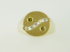 14KT Y/G Round Diamonds /2 Treated Yellow Diamond 0.60ct Ring 12.6gr