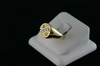 14KT Y/G Round Diamonds /2 Treated Yellow Diamond 0.60ct Ring 12.6gr