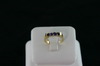 14KT Y/G Four Round Amethyst 1.50ct Band