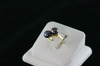 14KT Y/G Two Grey Biwa Pearls 6-1/2mm