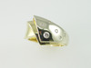 14KT White & Yellow Gold Diamond Flush Set 0.15ct Band