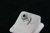 14KT White Gold Round Sapphire 0.67ct & Marquise Diamonds 1.00ct Ring