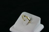 14KT White Gold ChannelSset Round Sapphire 0.10ct - square top Ring