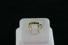 14KT White Gold ChannelSset Round Sapphire 0.10ct - square top Ring