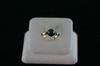 14KT Y/G One Black Pearl 7-1/2MM Ring