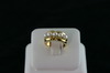 14KT Y/G Five Round Pearls 4,5mm Band