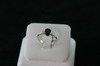 14KT Y/G Oval Sapphire 1.92ct two side Round Diamonds 0.22ct Ring