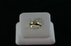 14KT Y/G Bezel Set Diamond 0.25ct Band- 3.2gr