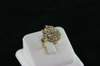 14KT Y/G Cluster Diamond 1.25ct Ring