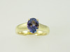 14KT Y/G Oval Tanzanite 1.66ct Ring